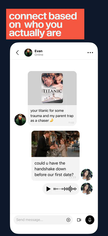 hoppy app: connect based on who you actually are
